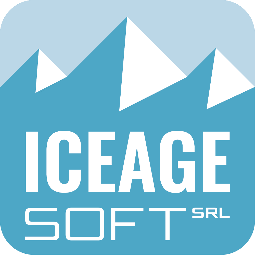 IceAgeSoft SRL mountain logo